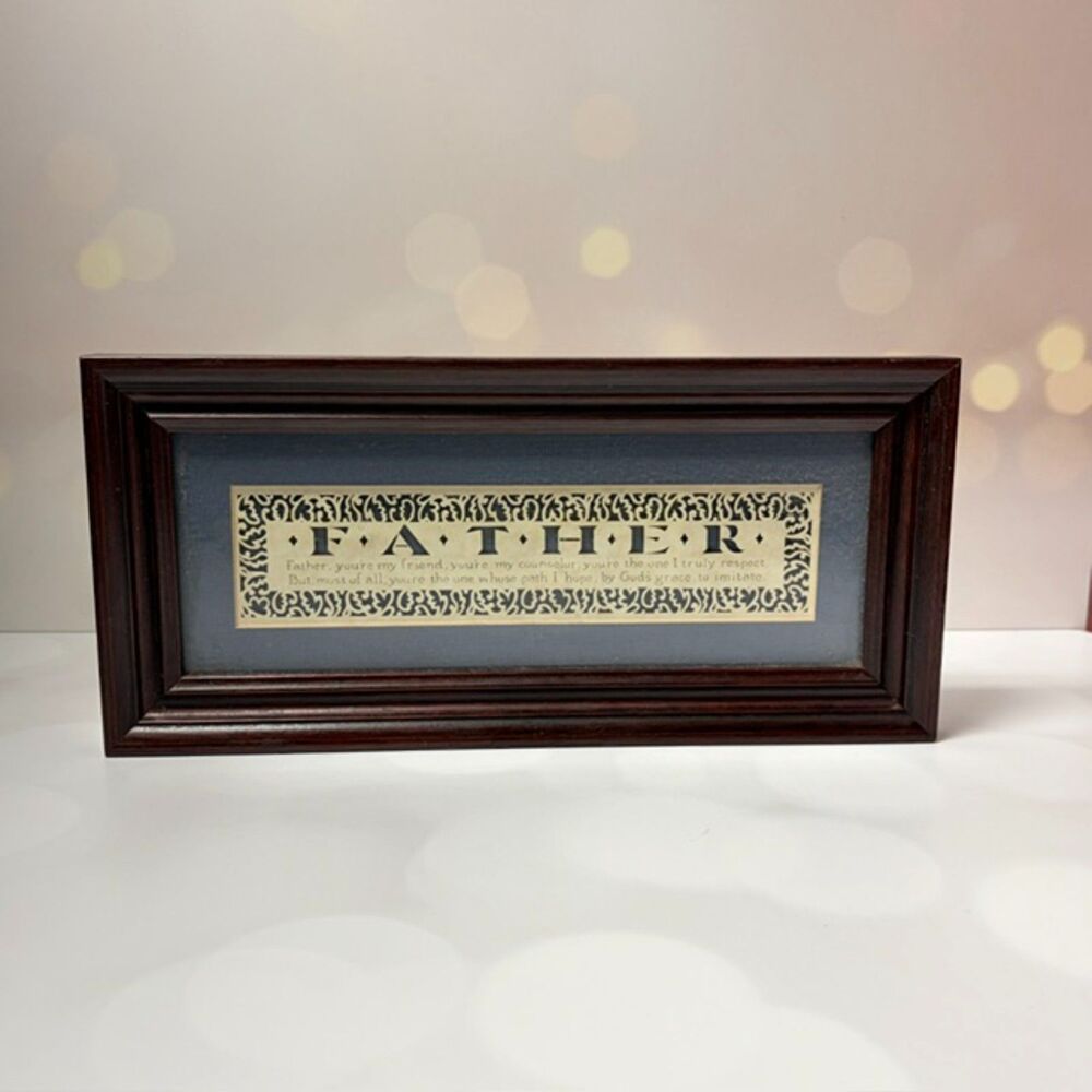 Cindy Jacobs Ltd Father Laser Cut Framed Wall Plaque Christian Decor